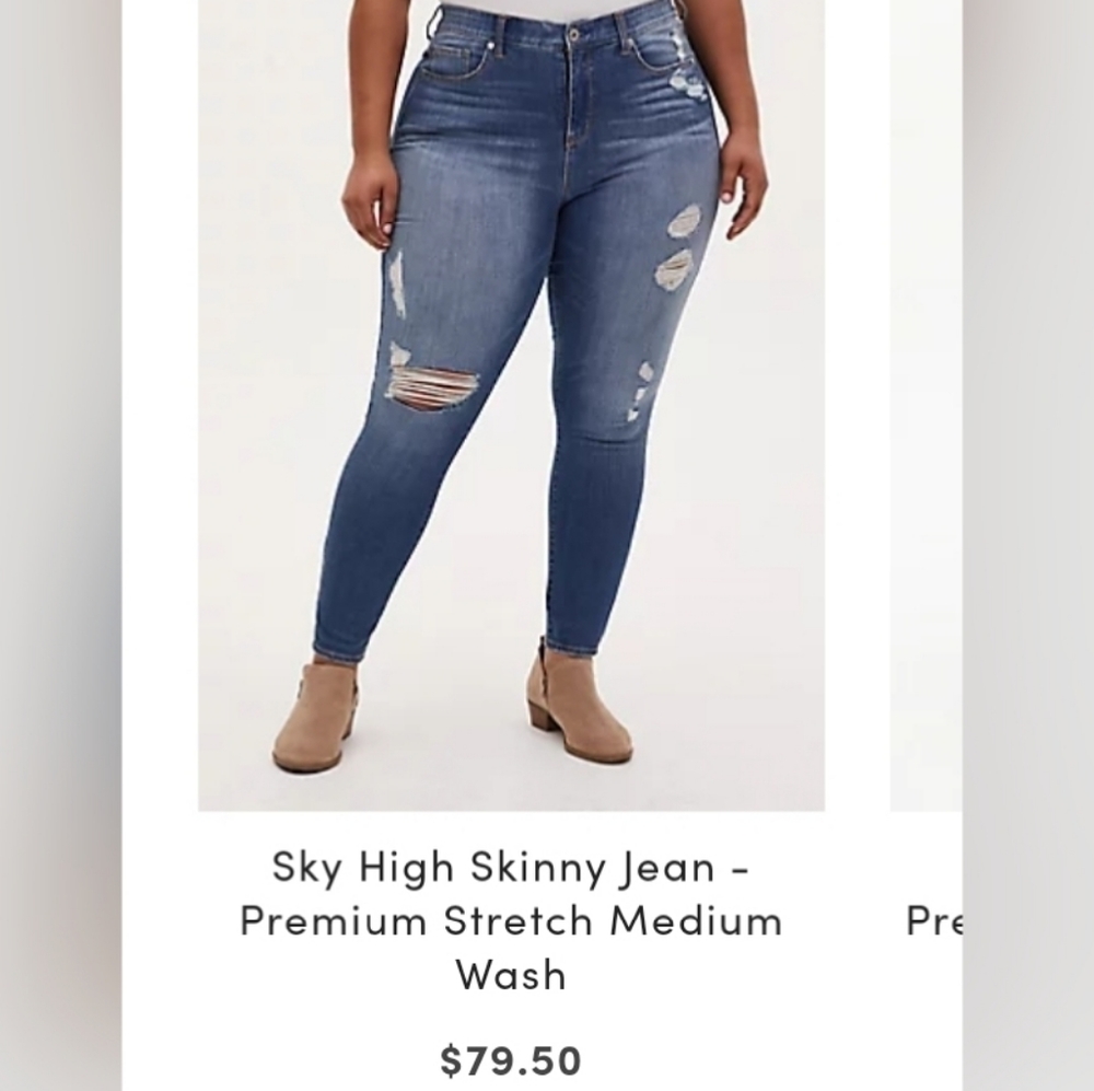 Skinny sky rise torrid jeans